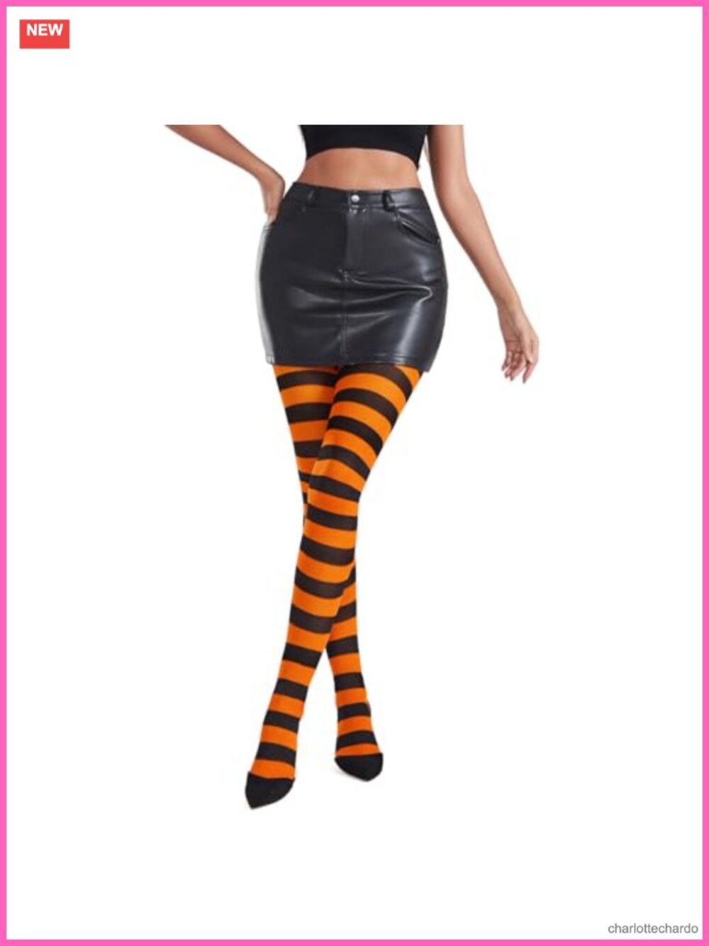 Women's Striped Footed Tights Costume Pantyhose Halloween